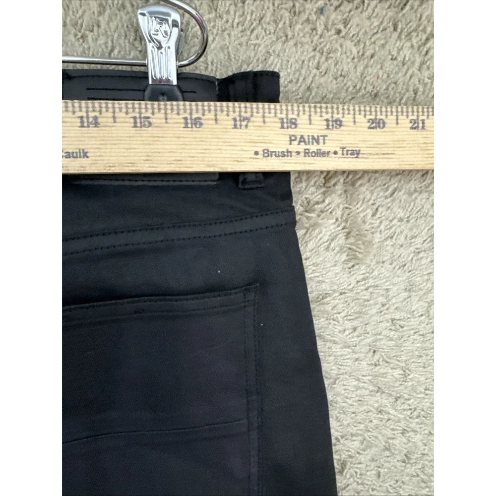 Serenade Mens 36x32 Black Waxed Fitted‎ Denim Jeans Stretch Streetwear Hip-Hop